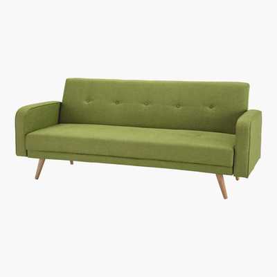 Maisons du Monde Lime Green 3-Seater Clic Clac Sofa Bed Broadway