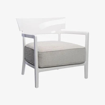 Amara Kartell - Cara Armchair - Ivory/Beige