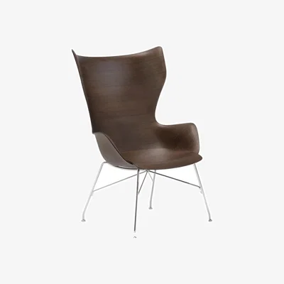 Amara K/Wood High Back Armchair