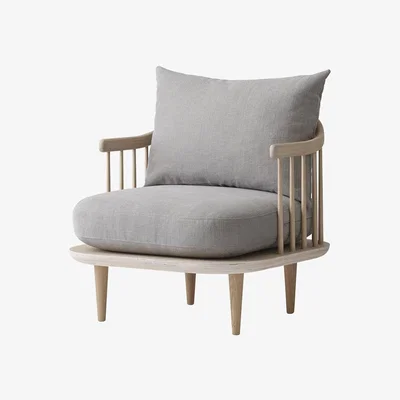 Amara &Tradition - SC10 Fly Chair - White Oiled Oak/Hot Madison 094