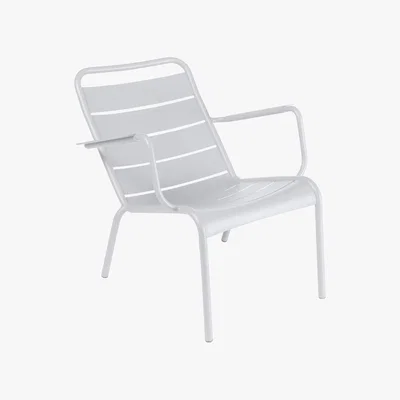 Amara Fermob - Luxembourg Low Armchair - Cotton White