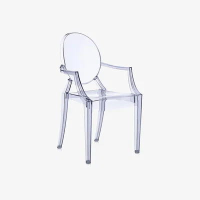 Amara Kartell - Louis Ghost Armchair - Ice Blue