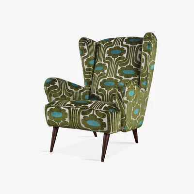 Amara Orla Kiely - Alma Armchair - Climbing Daisy Tidepool