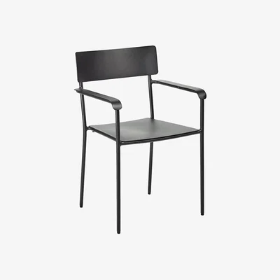 Amara Serax - August Garden Chair with Armrest - Black