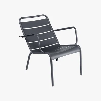 Amara Fermob - Luxembourg Low Armchair - Anthracite