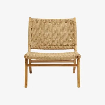 Amara Teak Woven Lounge Chair