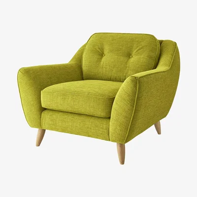 Amara Orla Kiely - Laurel Armchair - Eske Yellow Olive