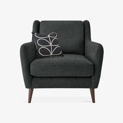 Amara Orla Kiely - Fern Armchair - Dark Grey