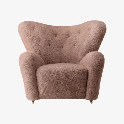 Amara By Lassen - The Tired Man Chair - Sheepskin Sahara/Smoked Oak