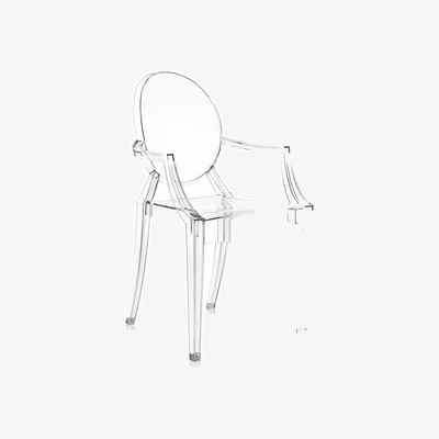 Amara Louis Ghost Armchair