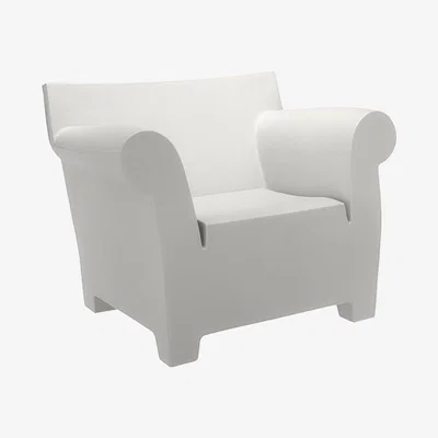 Amara Kartell - Bubble Club Armchair - Zinc White