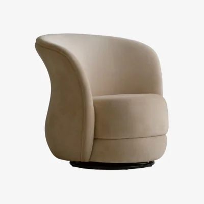 Andrew Martin Mandona, Chair, Light Neutral - Andrew Martin Velvet