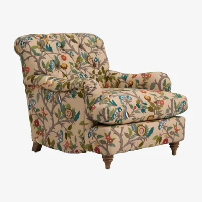 Andrew Martin Lavington Chair Birdsong, Chair, Multicoloured - Andrew Martin Cotton