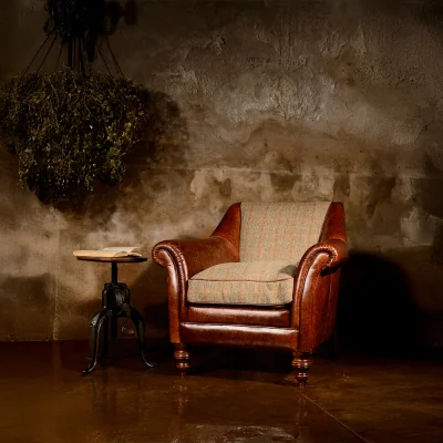 Arighi Bianchi Tetrad Harris Tweed Dalmore Chair
