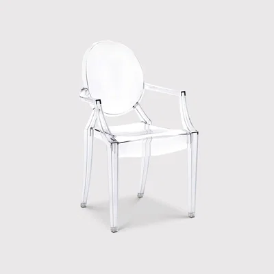 Barker and Stonehouse Kartell Louis Ghost Armchair, Neutral | Barker & Stonehouse