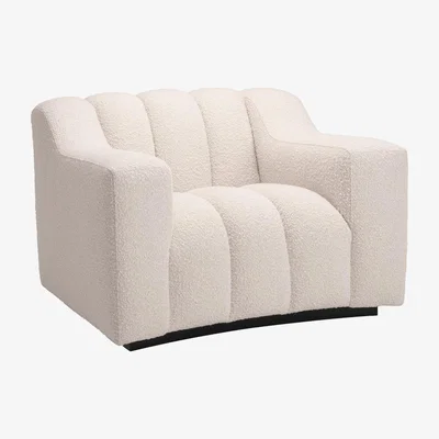 Barker and Stonehouse Eichholtz Kelly Armchair, White Fabric | Barker & Stonehouse