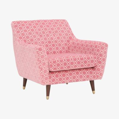 Barker and Stonehouse Orla Kiely Rose Fabric Armchair, Blue | Barker & Stonehouse