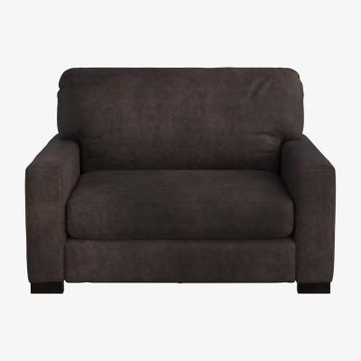 Barker and Stonehouse Lorenza Maxi Armchair, Brown Leather | Barker & Stonehouse