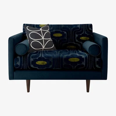 Barker and Stonehouse Orla Kiely Mimosa Snuggle Chair, Patterned Velvet