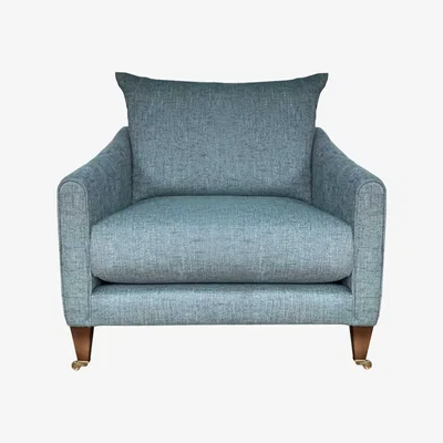 Barker and Stonehouse Harling Standard Armchair, Teal Fabric | Barker & Stonehouse