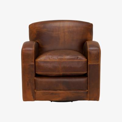 Barker and Stonehouse New Kilda Leather Swivel Chair