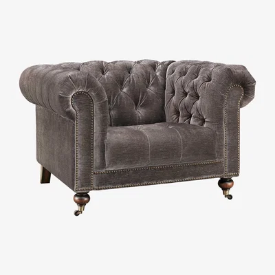 Barker and Stonehouse Henley Armchair, Grey Fabric | Barker & Stonehouse