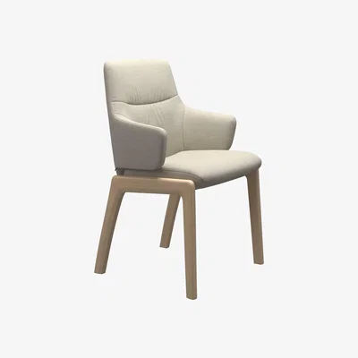 Barker and Stonehouse Stressless Mint Low Back Dining Armchair With D100 Legs, Quickship
