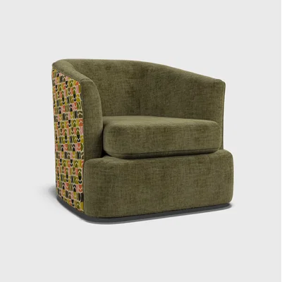Barker and Stonehouse Orla Kiely Callan Swivel Armchair | Barker & Stonehouse
