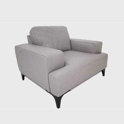 Barker and Stonehouse Draper Maxi Leather Armchair, Grey | Barker & Stonehouse