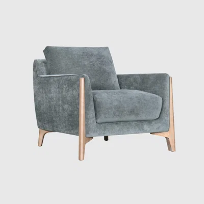 Barker and Stonehouse Miles Armchair, Grey | Barker & Stonehouse