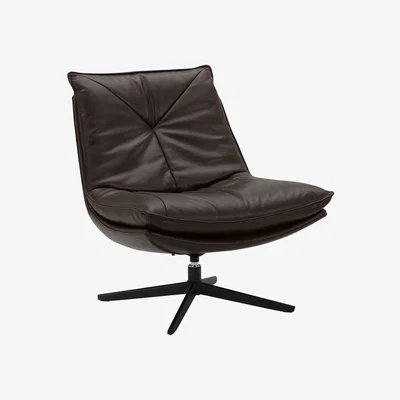 Barker and Stonehouse Cormac Swivel Armchair, Brown | Barker & Stonehouse