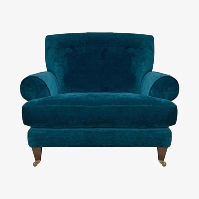 Barker and Stonehouse Drew Pritchard Fairlawn Armchair, Yellow Fabric | Barker & Stonehouse