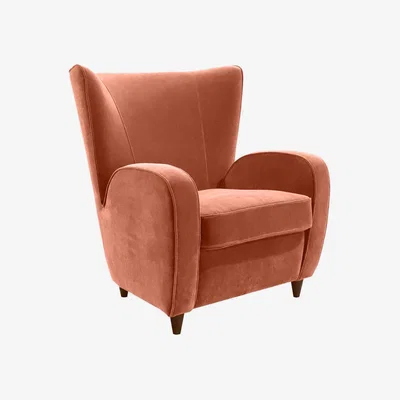 Barker and Stonehouse Tanya Armchair, Orange Velvet | Barker & Stonehouse