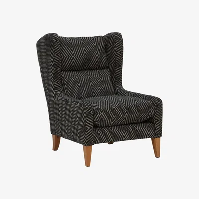 Barker and Stonehouse Arthur Armchair, Black Fabric | Barker & Stonehouse