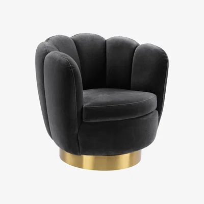 Barker and Stonehouse Eichholtz Mirage Swivel Armchair, Grey | Barker & Stonehouse