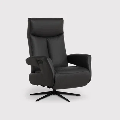 Barker and Stonehouse Sander Dual Motor Electric Reclining Recliner Chair, Black | Barker & Stonehouse