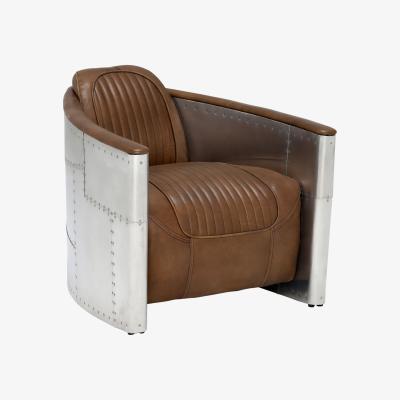 Barker and Stonehouse Timothy Oulton Aviator Tomcat Armchair, Brown Leather | Barker & Stonehouse