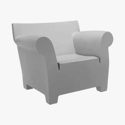 Barker and Stonehouse Kartell Bubble Armchair, Light Grey | Barker & Stonehouse