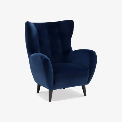 Barker and Stonehouse Lucian Armchair, Blue Fabric | Barker & Stonehouse