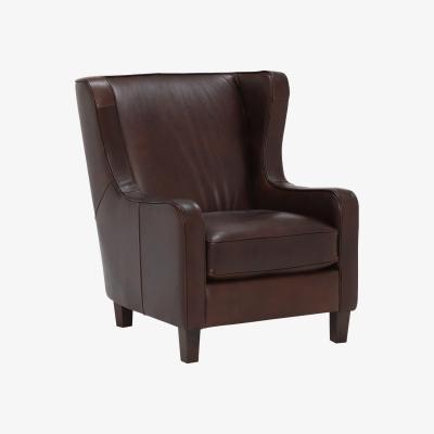 Barker and Stonehouse Abbott Leather Armchair / Lounge Chair - Tan - W90 x D100 x H104cm - Barker &amp; Stonehouse