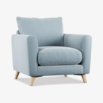 Barker and Stonehouse Newberry Armchair, Blue Fabric | Barker & Stonehouse