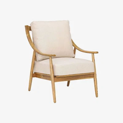 Barker and Stonehouse Runa Armchair, Cream Fabric | Barker & Stonehouse