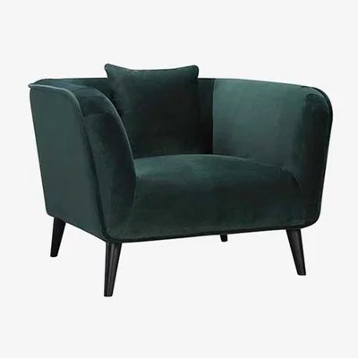 Barker and Stonehouse Purcell Chair, Green Velvet | Barker & Stonehouse