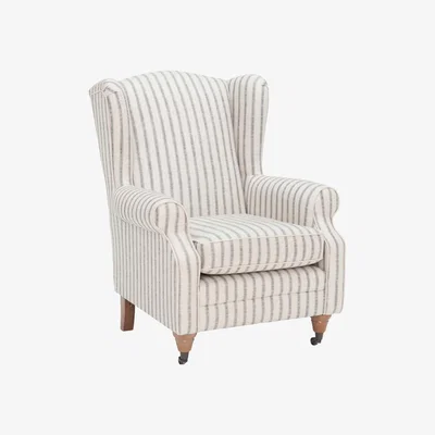 Barker and Stonehouse Calluna Striped Fabric Accent Chair