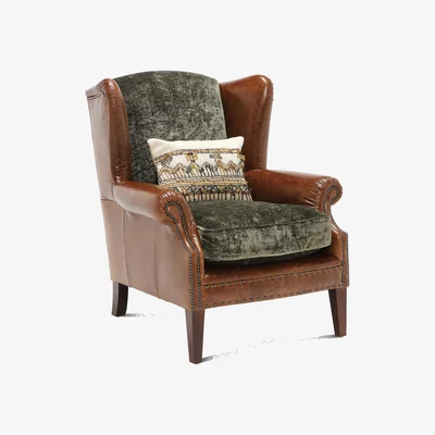 Barker and Stonehouse Tetrad Constable Wing Chair Fabric | Barker & Stonehouse