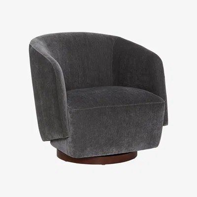 Barker and Stonehouse Pellaro Swivel Armchair, Grey | Barker & Stonehouse