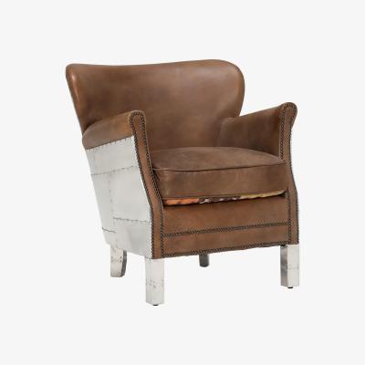 Barker and Stonehouse Timothy Oulton Professor Armchair, Brown Leather | Barker & Stonehouse