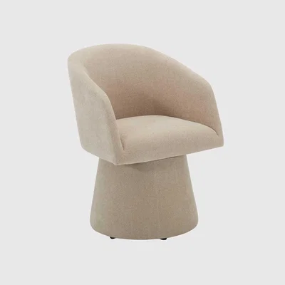 Barker and Stonehouse Carmen Swivel Armchair, Neutral | Barker & Stonehouse