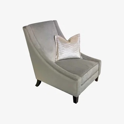 Barker and Stonehouse Dorsey Accent Armchair, Grey Fabric | Barker & Stonehouse