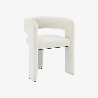 Barker and Stonehouse Koda Dining Chair, White Fabric | Barker & Stonehouse
